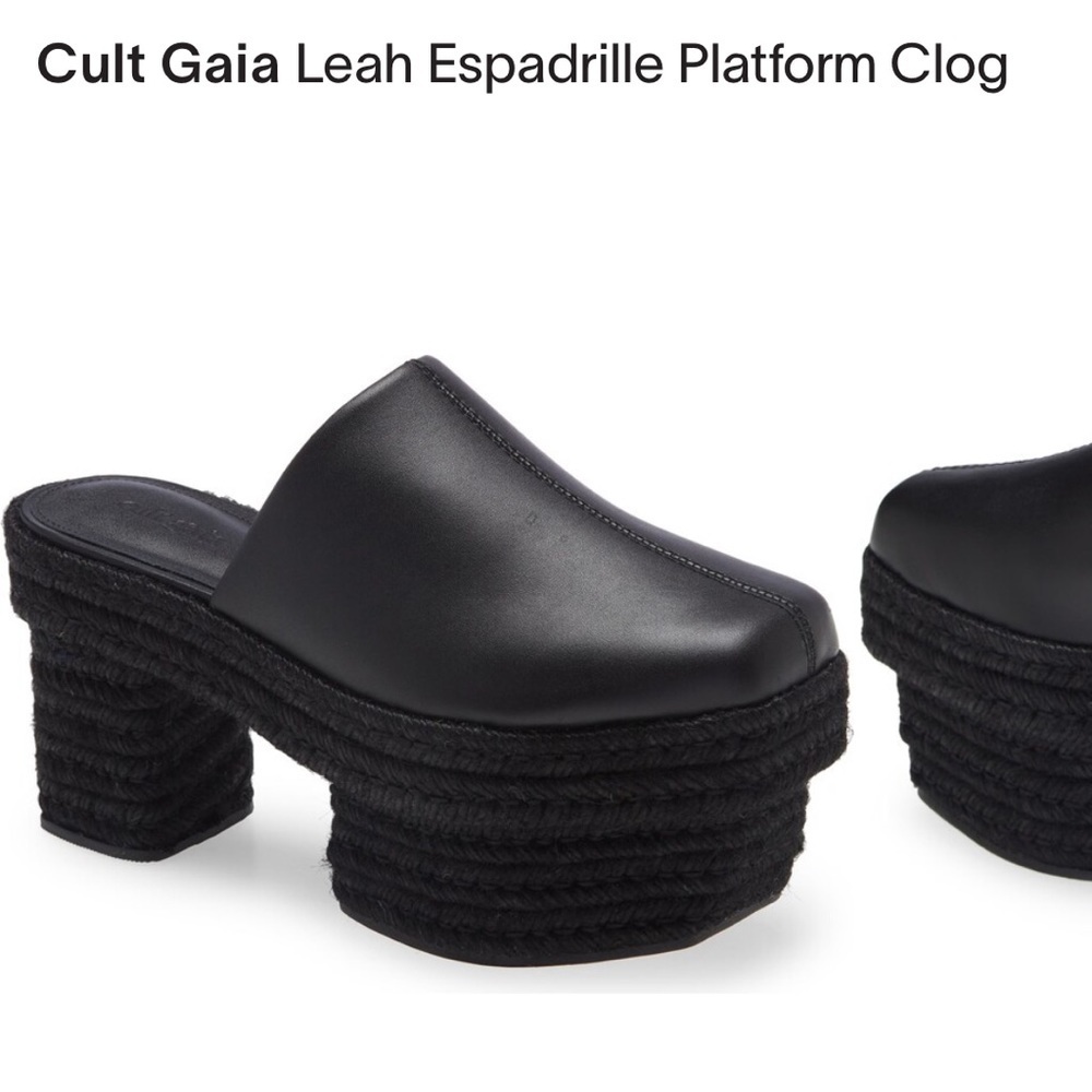 Cult Gaia platform Leah Clog . NWOT